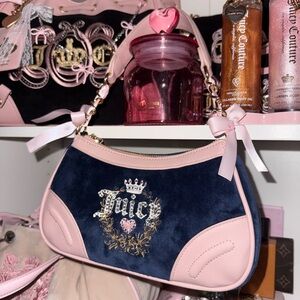 Juicy Couture “Heritage” Customized Blue and Pink Shoulder Bag